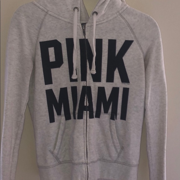 PINK Victoria's Secret Tops - PINK by VS Miami Sequin Zip Up Hoodie